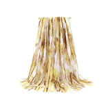 COLOR LINE PRINT SCARF GOLD ACCENT BEACH WRAP_CWASC0686