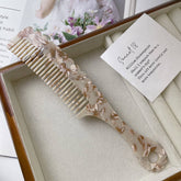 RETRO TORTOISESHELL COLOR HANDLE WAVY COMB_CWMM1082