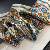 100% SILK FLORAL SCARF SQUARE VERSATILE GIFT_CWASC0544