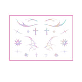 HOLOGRAPHIC EYELINER TATTOOS BUTTERFLY MAKEUP_CWMM8392