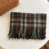 PLAID COLORBLOCK SCARF CLASSIC WINTER WRAP_CWASC2347