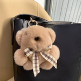 CUTE BEAR DOLL FUR BAG PENDANT CAR KEYCHAIN_CWMM2491