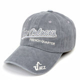 Washed Letter Embroidery Baseball Cap Sun Hat Cwah1132