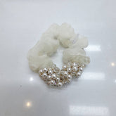 SWEET CRYSTAL PEARL SCRUNCHIE NEW SIMPLE HAIR TIE_CWAHA6773