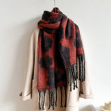 PRINT WINTER SCARF WARM THICK UNISEX SHAWL WRAP_CWASC0972
