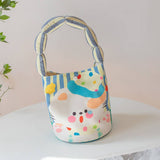 CUTE CANVAS BUCKET TOTE CROSSBODY STYLE_CWAB5597