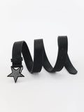 Simple And Versatile Star-Buttoned Trendy Belt