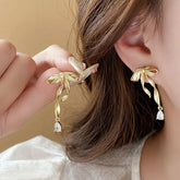 LIGHT LUXURY BOW PERSONALITY FASHION EARRINGS_CWAJE2474