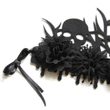 HALLOWEEN WITCH DEMON SKULL FLOWER CROWN_CWMM0140
