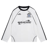 Vintage Embroidered Monogram Crew Neck Hoodie