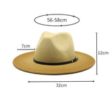 FASHION GRADIENT WIDE BRIMMED HAT FEDORA_CWAH0808