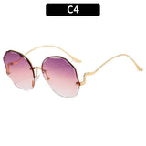 FASHIONABLE AND HIGH END RIMLESS SUNGLASSES_CWASG0383