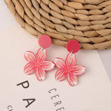 SWEET GIRL COLORFUL FLOWER ACRYLIC EARRINGS_CWAJE3993