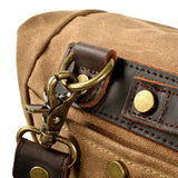 MENS OUTDOOR WAXED CANVAS SATCHEL BAG_CWAB5564