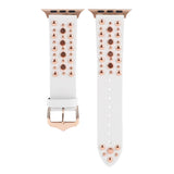 IWATCH9 1IWATCH8 GOLD RIVET GENUINE LEATHER STRAP_CWWW0078