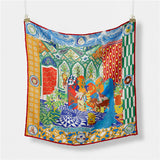 Printed Satin Head Wrap Scarf For Warmth & Style_Cwasc0662