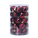 34PCS CHRISTMAS TREE ORNAMENTS BALL SET 4CM_CWMM9835