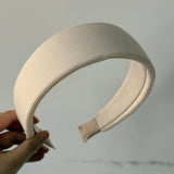 Color Knit Wide Headband Simple Chic Look_Cwaha08165
