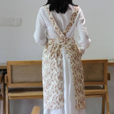 SIMPLE AND ELEGANT CORDUROY MATERIAL THICK APRON_CWMM5830