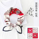 23 SILK FEELING SCARF SQUARE SATIN HEAD SCARF _CWASC0257