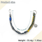 HANDWOVEN LEATHER KEYCHAIN FOR WOMEN S BAGS_CUAB00438