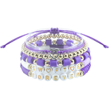 MULTILAYER ELASTIC LETTER BEAD BRACELETS SET_CWAJE0711