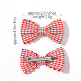 GIRLS PLAID LACE HAIR CLIPS DAILY PRINCESS_CWAHA6738