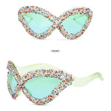 EXAGGERATED PERSONALITY LINE CAT EYE GLASSES_CWASG0837