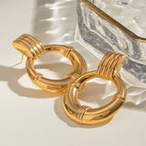STAINLESS STEEL HOOP EARRINGS HIGH END EARRINGS_CWASC1670