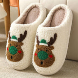 CHRISTMAS ELK NON SLIP COTTON SLIPPERS_CWSHS0275