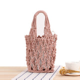 PORTABLE CASUAL HOLLOW COTTON WOVEN BAG_CWAB2116