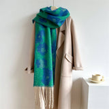 PRINT WINTER SCARF WARM THICK UNISEX SHAWL WRAP_CWASC0972