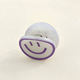 ACRYLIC SMILEY FACE HAIR CLAW CUTE BACK CLIP_CWAHA0285