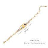 OIL DROP EYES PERSONALIZED ZIRCON BRACELET_CWAHA0879