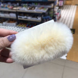 FURRY MINK HAIR CLIP CUTE FLUFFY BB BARRETTE_CWAHA3308