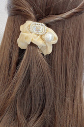 PEARL DECOR SOLID COLOR SCRUNCHIE_CWAHA0176