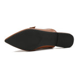CASUAL POINTED TOE FLAT BOTTOM MULES_CWSHF0033