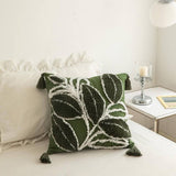LUXURY WHITE GREEN SOFA PILLOW COVER MODERN CUSHION_CWMM7707