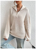 Vintage Half-Zip Pullover Sweater Knitwear