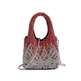 LADIES GRADIENT RHINESTONE PORTABLE EVENING BAG_CWAB3584