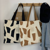 Tote Bags Canvas With Color Block Stitching_Cwab2041