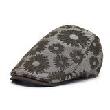 FASHION PRINT ADJUSTABLE FLORAL BERET_CWAB2917