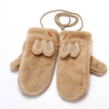 Winter Cute Rabbit Halter Full Finger Gloves_Cwag0258