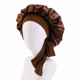 ELASTIC RIBBON SILK BOW NIGHTCAP_CWAH1475