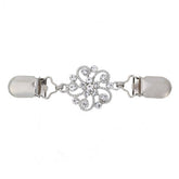 NEW WEDDING PLATINUM DIAMOND SHAWL CLIP_CWMM2200