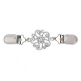 NEW WEDDING PLATINUM DIAMOND SHAWL CLIP_CWMM2200