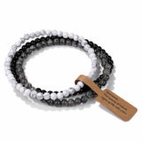Cwaje4295_Natural Stone Beads Vintage Bracelet