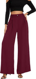 Tight High-Waisted Straight-Leg Wide-Leg Pants