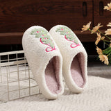 COZY CHRISTMAS BOW SLIPPERS NON SLIP HOME SHOES_CWSHF00216