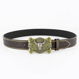 Western Cowboy Belt With Sapphire Embellishment_Cwabe0414